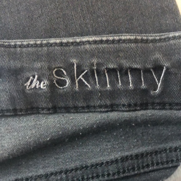 7 for All Mankind B(air) High Waisted Skinny Jeans. Dark Grey. Size 26 - Picture 6 of 8